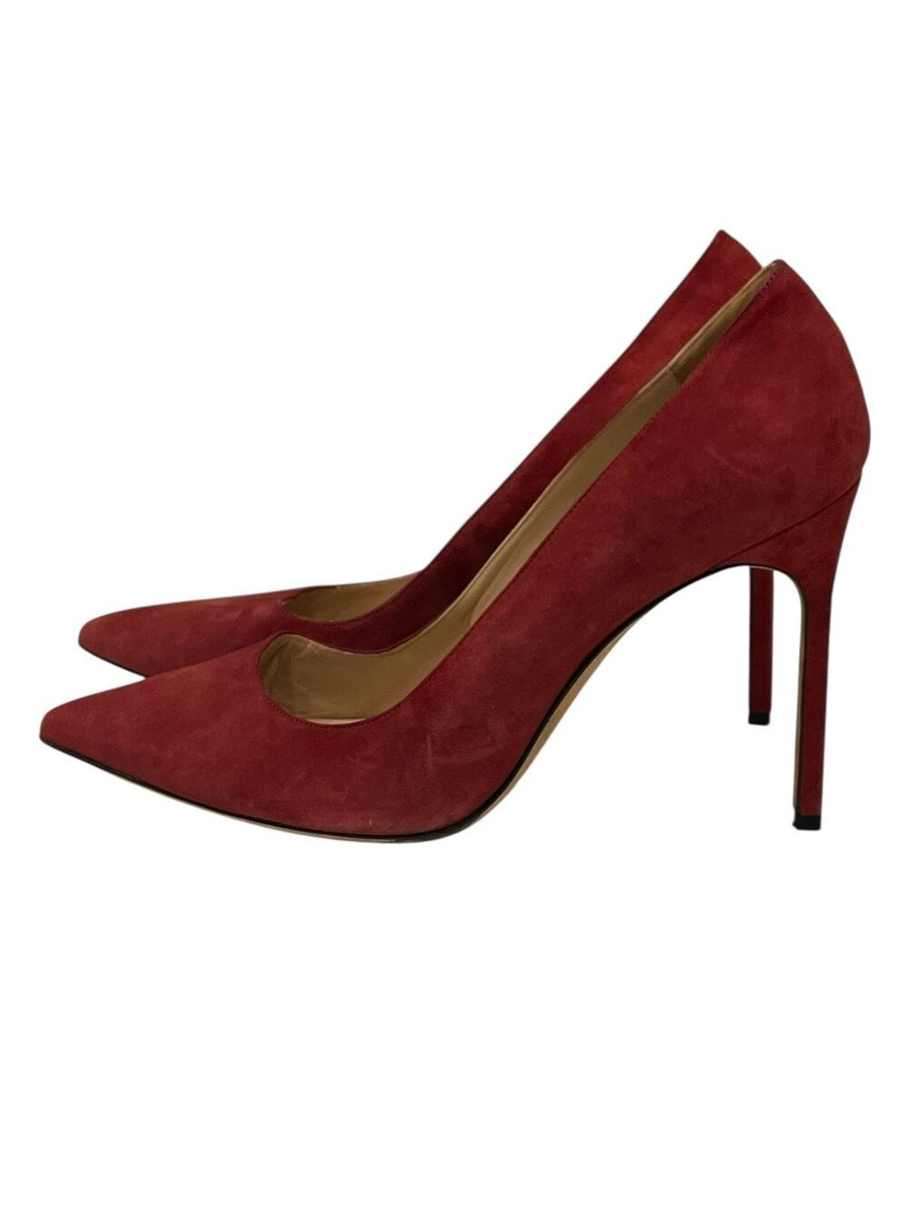 MANOLO BLAHNIK - BB Red Suede Pumps Size 40